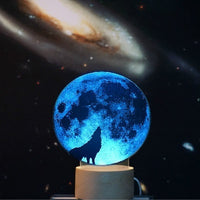 Moon Wolf 3D led Lamp Wolf  7 Color Change LED Desk Light Lamp Wolf Gifts Birthday Gifts Christmas Gifts