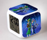 The Legend of Zelda LED Colorful Lights Creative Small Alarm Clock Room Bedroom The Legend of Zelda Birthday Gifts Christmas Gifts