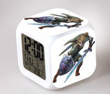 The Legend of Zelda LED Colorful Lights Creative Small Alarm Clock Room Bedroom The Legend of Zelda Birthday Gifts Christmas Gifts