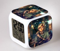 The Legend of Zelda LED Colorful Lights Creative Small Alarm Clock Room Bedroom The Legend of Zelda Birthday Gifts Christmas Gifts