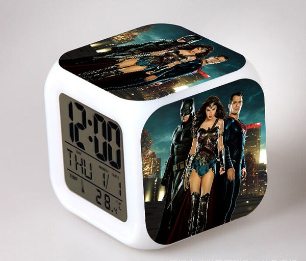 Superman Batman Wonder Woman Alarm Clock