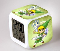 The Legend of Zelda LED Colorful Lights Creative Small Alarm Clock Room Bedroom The Legend of Zelda Birthday Gifts Christmas Gifts