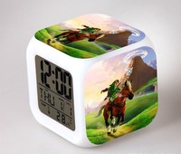 The Legend of Zelda LED Colorful Lights Creative Small Alarm Clock Room Bedroom The Legend of Zelda Birthday Gifts Christmas Gifts