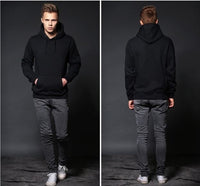 New Fashion Brand Cotton Autumn Winter Men's Sport Wear Men Fleece Sweatshirts Hooded Coat Thin Jacket Pullovers