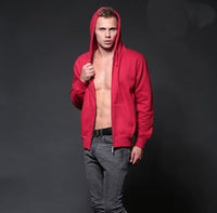 New Fashion Brand Cotton Autumn Winter Men's SportWear Men Zipper Coats Outwear Hooded Jacket Sweater Pullover