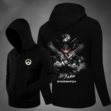 Overwatch Zipper Hoodie Coats Outwear Hooded Jacket Sweater Pullover Overwatch Gifts Christmas Gifts
