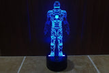 Iron Man Illusion Led Table Lamp 7 Color Change LED Desk Light Lamp Iron Man Children Gifts Christmas Gifts