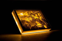 Wonder woman 3D Paper Carving Světlo Teplá noční LED světelná lampa LED Stůl Světelná lampa Dekorace Wonder woman Dárky Děti Dárky Dárky k narozeninám Vánoční dárky