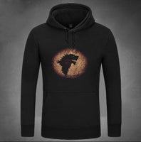 Game of Thrones Wolf Unisex Sport Wear Fleece Sweatshirts Hooded Coat Game of Thrones Jacket Pullovers Gifts Christmas Gifts