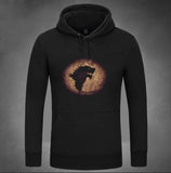 Game of Thrones Wolf Unisex Sport Wear Fleece Sweatshirts Hooded Coat Game of Thrones Jacket Pullovers Gifts Christmas Gifts