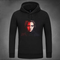 Game of Thrones Arya Stark Unisex Sport Wear Fleece Sweatshirts Hooded Coat Game of Thrones Jacket Pullovers Gifts Christmas Gifts