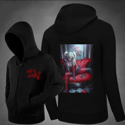 Harley Quinn Zipper Hoodie