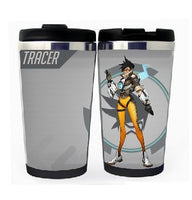 Overwatch Tracer Cup Stainless Steel 400ml Coffee Tea Cup Beer Stein Overwatch Birthday Gifts Christmas Gifts