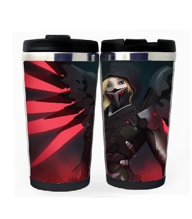 Šálek Overwatch Nerezová ocel 400 ml Kávový Šálek na čaj Pivo Stein Dárky k narozeninám Overwatch Vánoční dárky