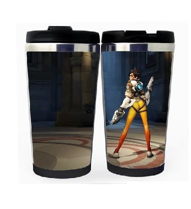 Overwatch Cup Stainless Steel 400ml Coffee Tea Cup Beer Stein Overwatch Birthday Gifts Christmas Gifts