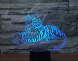 Tiger 3D Illusion Led Table Lamp 7 Color Change LED Desk Light Lamp Tiger Decoration Gifts
