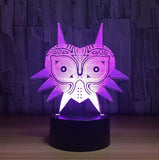 The Legend of Zelda amiibo wolf  3D Illusion Led Table Lamp 7 Color Change LED Desk Light Lamp The Legend of Zelda Decoration