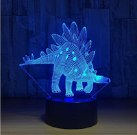 The dinosaur 3D Illusion Led Table Lamp 7 Color Change LED Desk Light Lamp Dinosaur Gifts