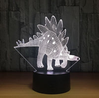 The dinosaur 3D Illusion Led Table Lamp 7 Color Change LED Desk Light Lamp Dinosaur Gifts