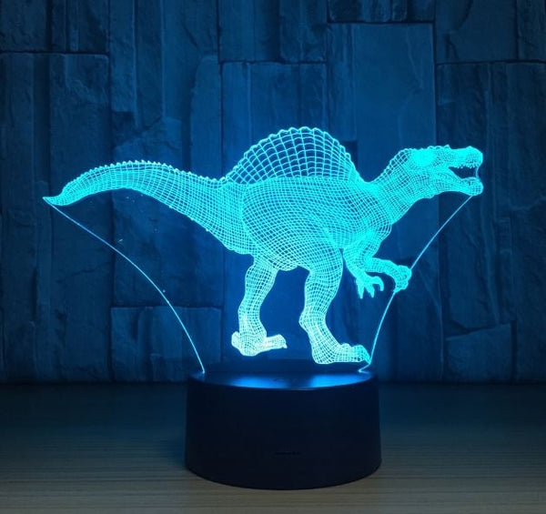 The dinosaur 3D Illusion Led Table Lamp 7 Color Change LED Desk Light Lamp Dinosaur Gifts