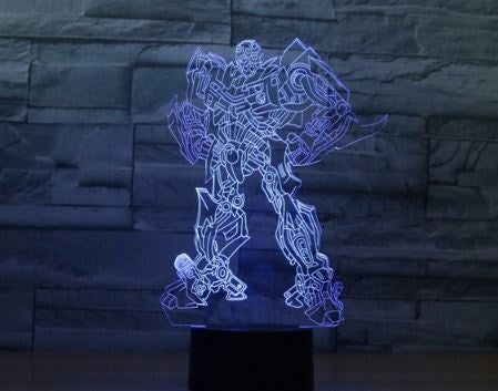 The transformers 3D Illusion Led Table Lamp 7 Color Change LED Desk Light Lamp transformers Gifts