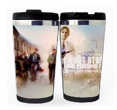 Supernatural šálek Nerezová ocel 400 ml Kávový šálek na čaj Supernatural Beer Stein Dárky k narozeninám Vánoční dárky