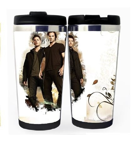 Supernatural šálek Nerezová ocel 400 ml Kávový šálek na čaj Supernatural Beer Stein Dárky k narozeninám Vánoční dárky