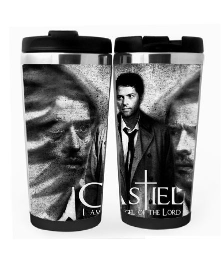 Supernatural Castiel Cup Stainless Steel 400ml Coffee Tea Cup Supernatural Castiel Angel Beer Stein Birthday Gifts Christmas Gifts