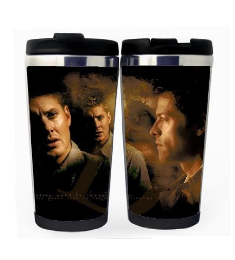 Supernatural Castiel Cup Stainless Steel 400ml Coffee Tea Cup Supernatural Castiel Angel Beer Stein Birthday Gifts Christmas Gifts