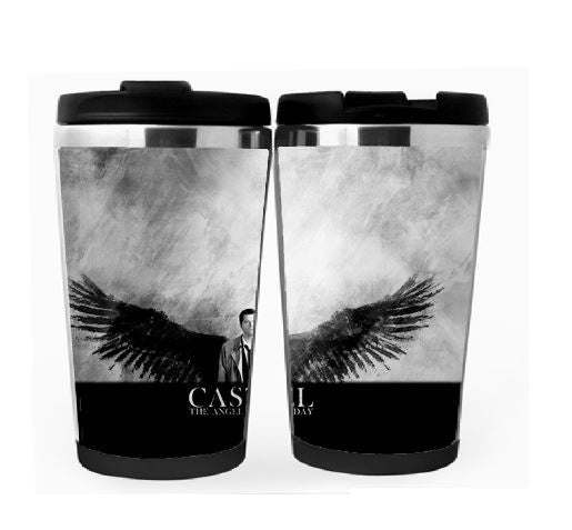 Supernatural Castiel Cup Stainless Steel 400ml Coffee Tea Cup Supernatural Castiel Angel Beer Stein Birthday Gifts Christmas Gifts