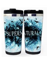 Supernatural šálek Nerezová ocel 400 ml Kávový šálek na čaj Supernatural Beer Stein Dárky k narozeninám Vánoční dárky