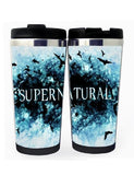 Supernatural šálek Nerezová ocel 400 ml Kávový šálek na čaj Supernatural Beer Stein Dárky k narozeninám Vánoční dárky