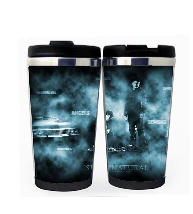 Supernatural Sam Dean Šálek Nerezová ocel 400ml Káva Šálek čaje Supernatural Beer Stein Dárky k narozeninám Vánoční dárky