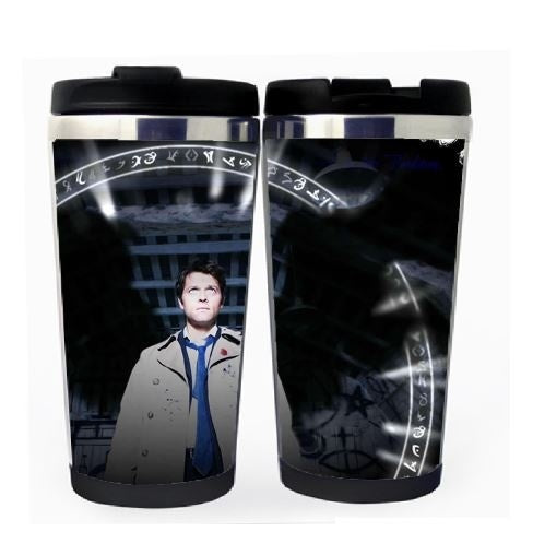 Supernatural Castiel Cup Stainless Steel 400ml Coffee Tea Cup Supernatural Castiel Angel Beer Stein Birthday Gifts Christmas Gifts