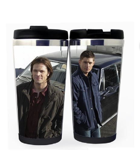 Supernatural Winchester Brothers Cup Nerezová ocel 400ml Káva Šálek na čaj Supernatural Beer Stein Dárky k narozeninám Vánoční dárky