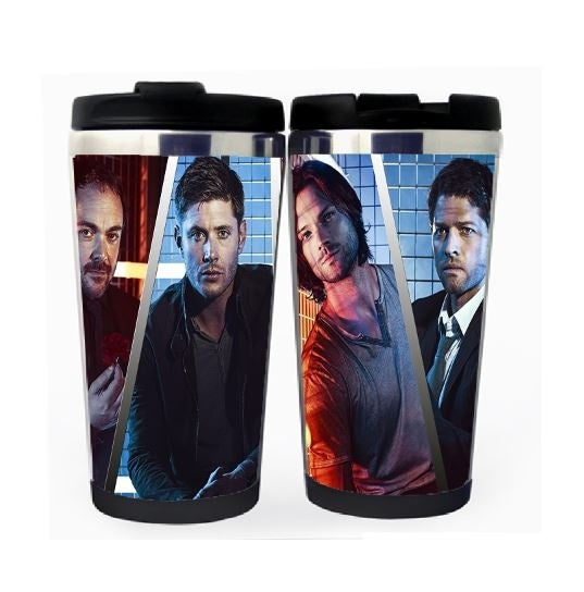 Supernatural Winchester Brothers Cup Nerezová ocel 400ml Káva Šálek na čaj Supernatural Beer Stein Dárky k narozeninám Vánoční dárky