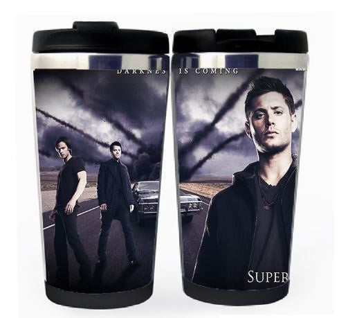 Supernatural Winchester Brothers Cup Stainless Steel 400ml Coffee Tea Cup Supernatural Beer Stein Birthday Gifts Christmas Gifts