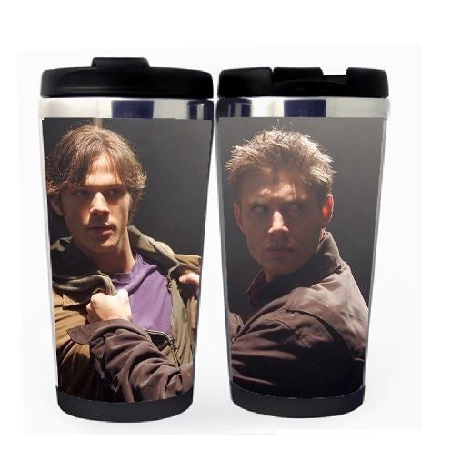 Supernatural Winchester Brothers Cup Nerezová ocel 400ml Káva Šálek na čaj Supernatural Beer Stein Dárky k narozeninám Vánoční dárky