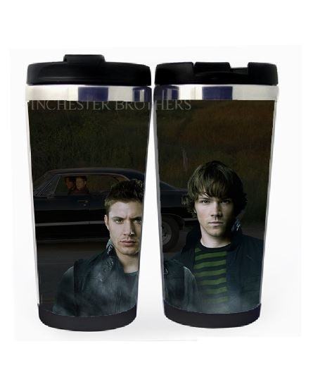 Supernatural Winchester Brothers Cup Nerezová ocel 400ml Káva Šálek na čaj Supernatural Beer Stein Dárky k narozeninám Vánoční dárky