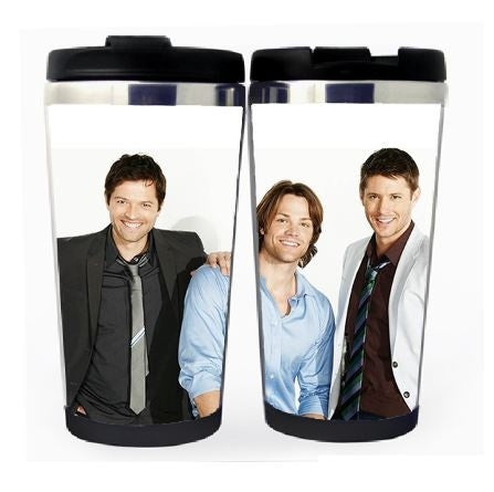 Supernatural Winchester Brothers Cup Stainless Steel 400ml Coffee Tea Cup Supernatural Beer Stein Birthday Gifts Christmas Gifts