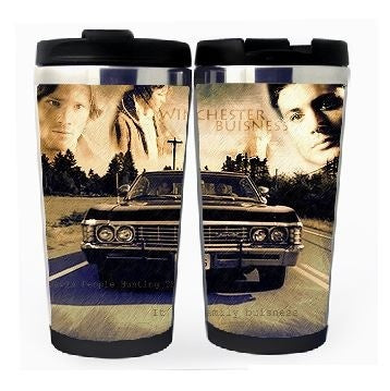 Supernatural Cup Stainless Steel 400ml Coffee Tea Cup Supernatural Beer Stein Birthday Gifts Christmas Gifts