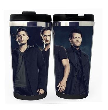 Supernatural Winchester Brothers Cup Stainless Steel 400ml Coffee Tea Cup Supernatural Beer Stein Birthday Gifts Christmas Gifts