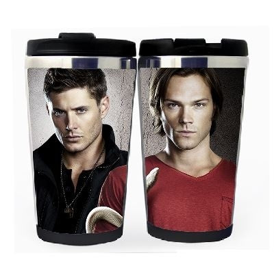 Supernatural Winchester Brothers Cup Nerezová ocel 400ml Káva Šálek na čaj Supernatural Beer Stein Dárky k narozeninám Vánoční dárky