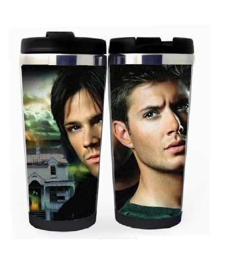 Supernatural Winchester Brothers Cup Nerezová ocel 400ml Káva Šálek na čaj Supernatural Beer Stein Dárky k narozeninám Vánoční dárky
