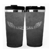 Supernatural šálek Nerezová ocel 400 ml Kávový šálek na čaj Supernatural Beer Stein Dárky k narozeninám Vánoční dárky