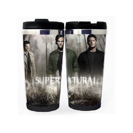 Supernatural Winchester Brothers Cup Nerezová ocel 400ml Káva Šálek na čaj Supernatural Beer Stein Dárky k narozeninám Vánoční dárky