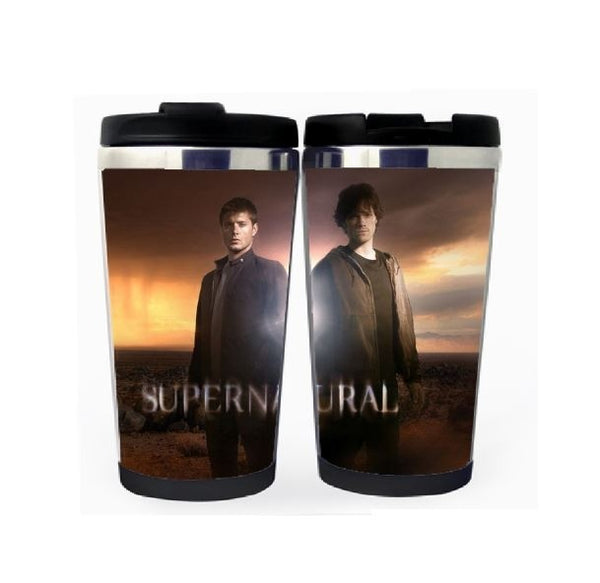 Supernatural Winchester Brothers Cup Stainless Steel 400ml Coffee Tea Cup Supernatural Beer Stein Birthday Gifts Christmas Gifts