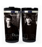 Supernatural Winchester Brothers Cup Nerezová ocel 400ml Káva Šálek na čaj Supernatural Beer Stein Dárky k narozeninám Vánoční dárky