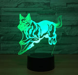 Wolf 3D Illusion Led Table Lamp 7 Color Change LED Desk Light Lamp Wolf Gifts