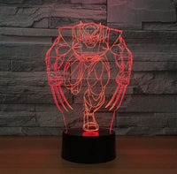 Wolf 3D Illusion Led Table Lamp 7 Color Change LED Desk Light Lamp Wolf Gifts